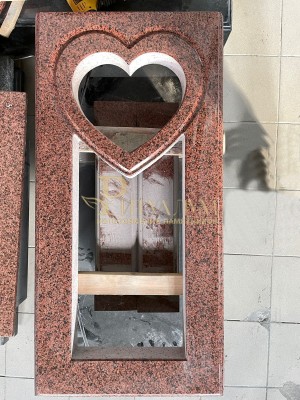 Надгробная плита "Сердце" 120х60х8 — ritualum.ru