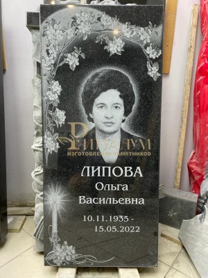 Памятник из гранита "Клипарт" с оформлением 32 — ritualum.ru
