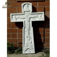 Крест из мрамора резной — ritualum.ru